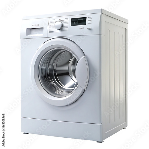 Washing machine isolated on a transparent background