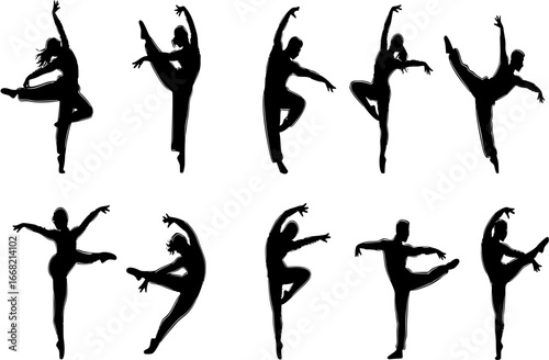Dance Dancer Silhouettes
