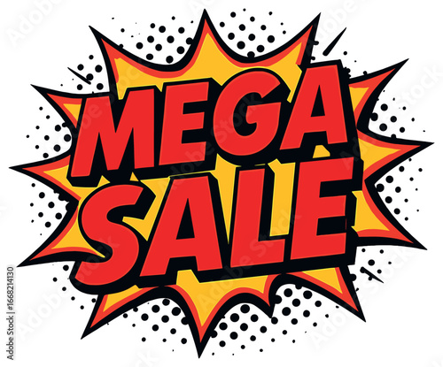 Mega sale vector: dynamic discount explosion for year-end holiday promotions