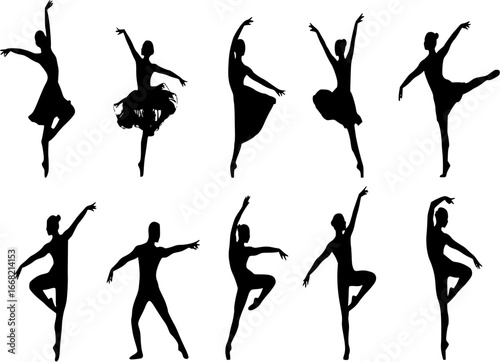 Dance Dancer Silhouettes
