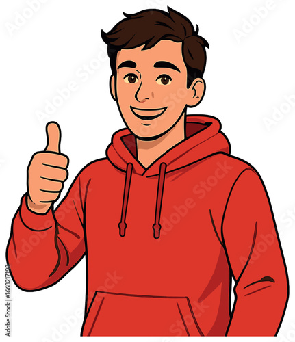 Thumbs up vector: positivity, encouragement, happiness, symbol of approval