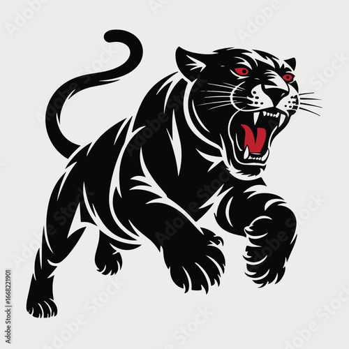 black panther vector illustration