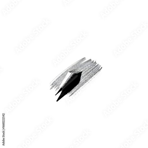 Abstract Black and White Sketch with Diagonal Strokes on a Clean White Background