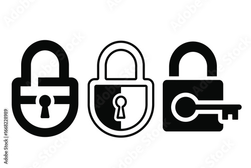 Lock  Icon Set – Security, Privacy, and Access Symbols