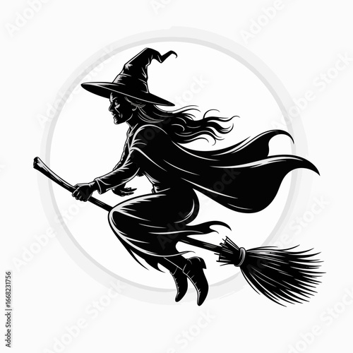 witch on a broom