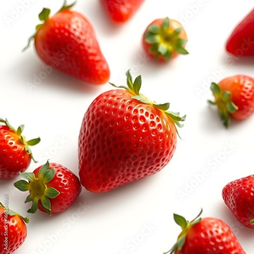 strawberry isolated on white background