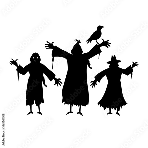 vector illustration of a halloween witch