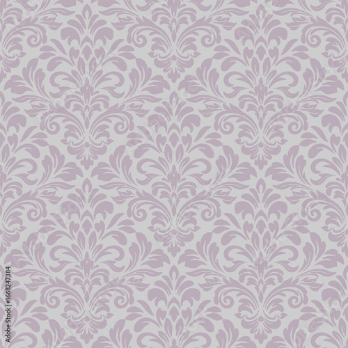 Vintage damask seamless pattern wallpaper, classic damask seamless pattern design for elegant damask seamless pattern vector background decoration