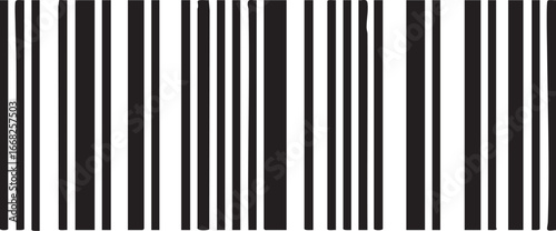 Barcode image: black and white stripes for product identification and inventory management eps silhouette