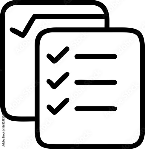 task management vector icon on white or transparent background. Business analytics or Management icons items Stroke icon collections. Editable Stroke icon collection