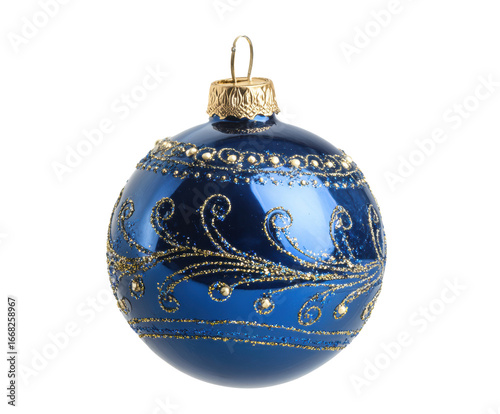 Wallpaper Mural Elegant blue Christmas ornament for holiday decoration and celebration, cut out transparent  Torontodigital.ca