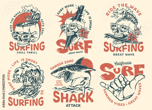 Enjoying surfing vibes on sunny California beach
