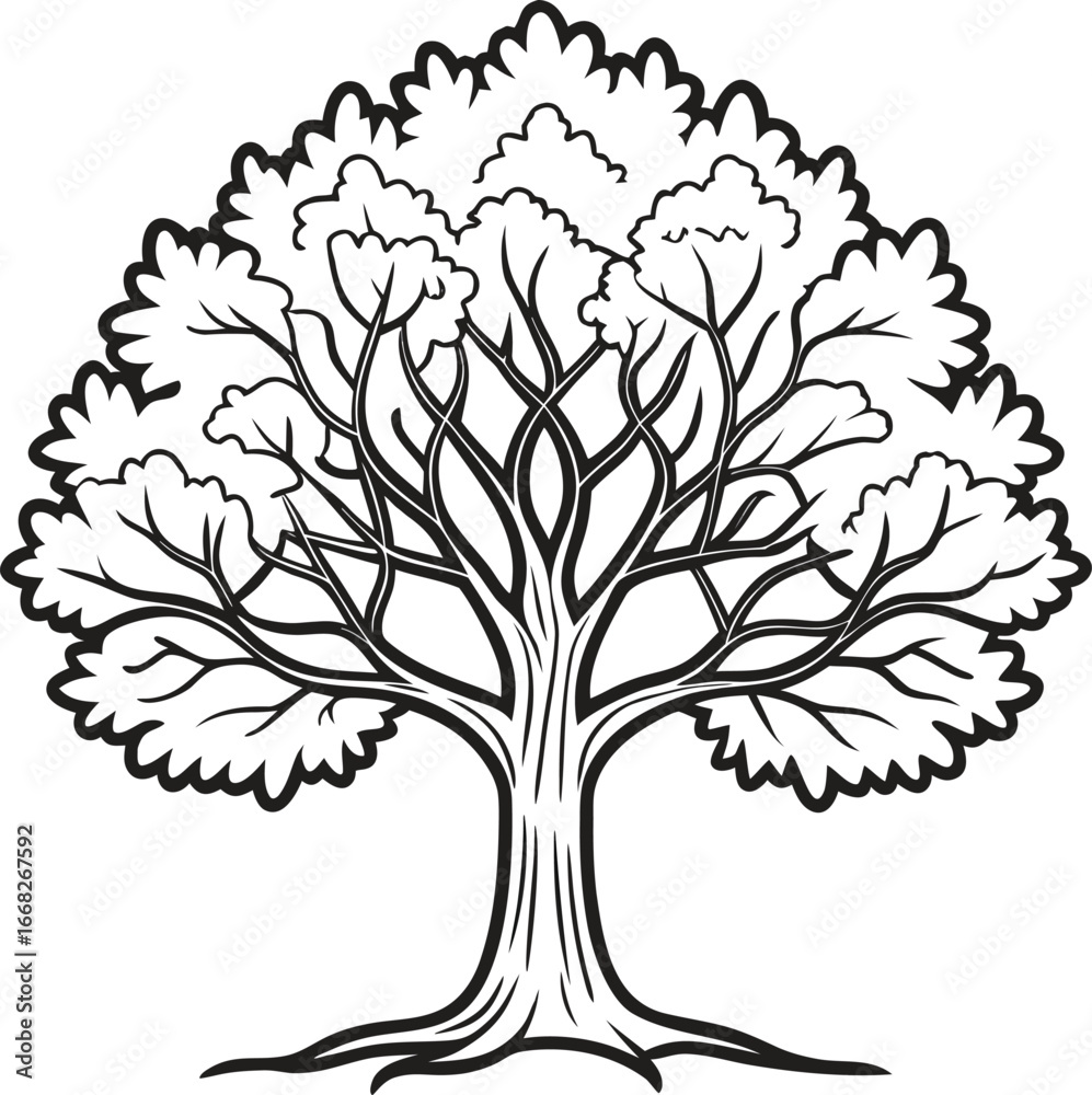 Obraz premium Tree Line Art