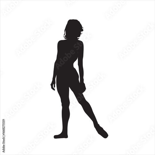 a woman is practicing ballet