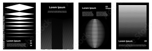 Minimalist abstract poster. Poster modern layout