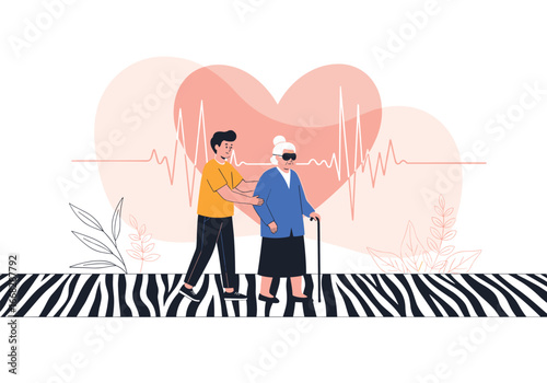 Elderly Care Assistance and Support for Senior Citizens with Heart Health Monitoring
