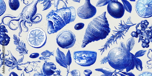 Blue patterned stones, a collection of vibrantly colored sea stones in various shapes, perfect for creative projects, or decorative use.