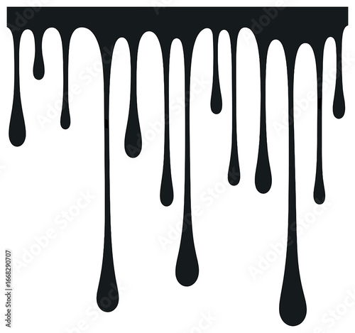 Ink drip vector | black liquid motion design | dynamic flow background for creative projects