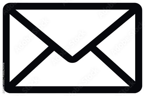 3d email icon vector | simple compose mail symbol for communication and messaging