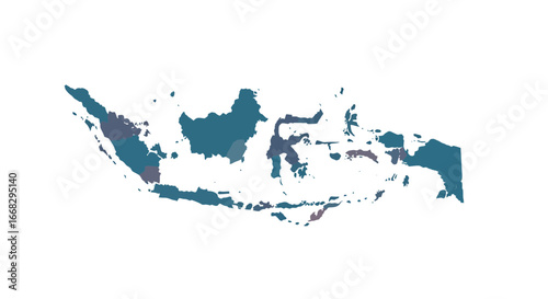 Detailed map of Indonesia showing islands and provinces geography for travel and education materials