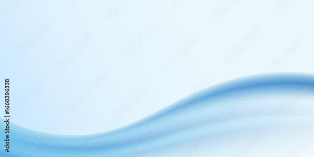 Fototapeta premium Abstract blue waves background, minimal waves design concept