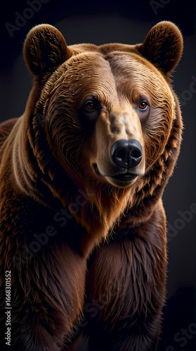 brown bear portrait