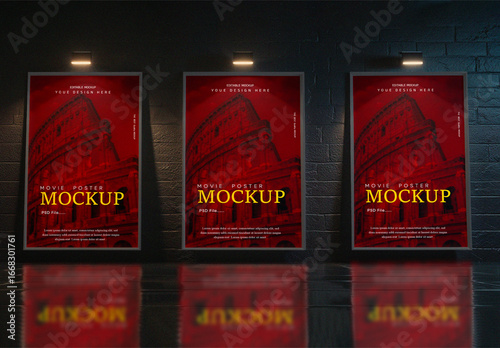 Movie Poster Mockup for Film Promotion & Advertising