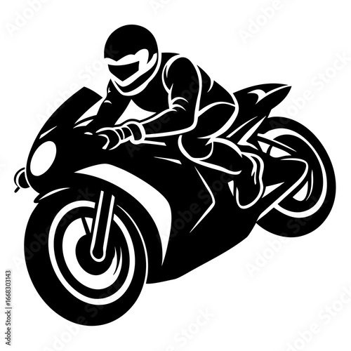 MotoGP Motorbike Racing Vector Illustration
