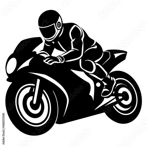 MotoGP Motorbike Racing Vector Illustration