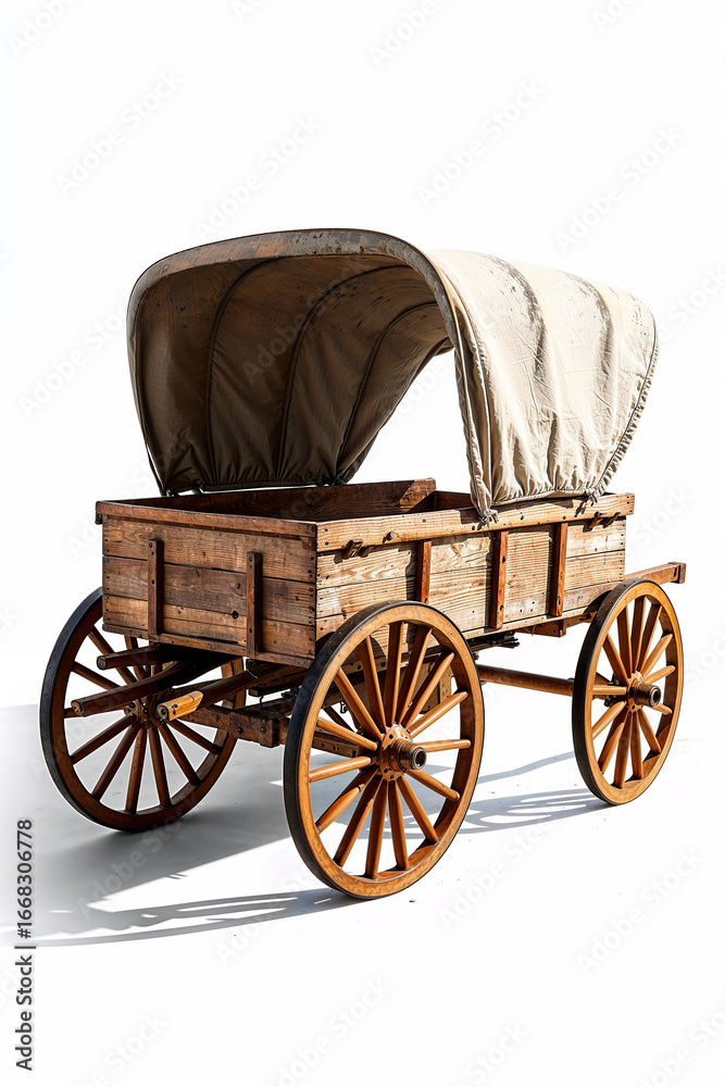 Fototapeta premium Old Wooden Covered Wagon