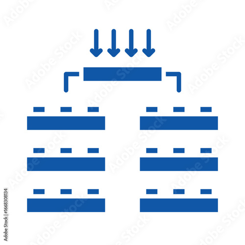 Bilde på lerret Photolithography color flat icon for digital and print projects