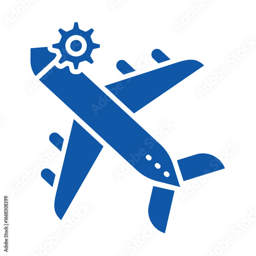 Aerospace material color flat icon for digital and print projects.PFAS product