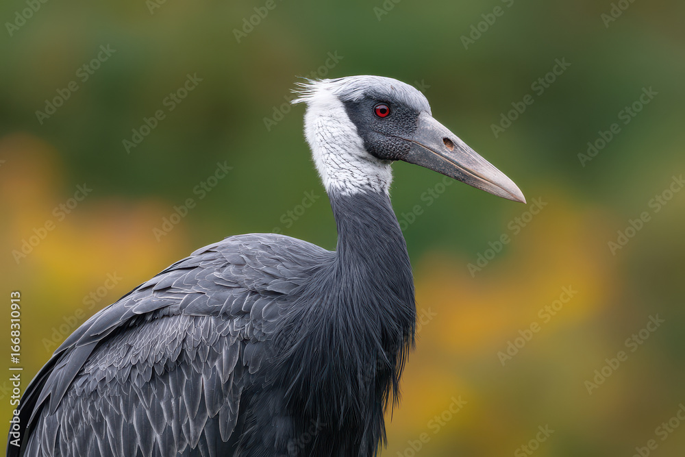 Fototapeta premium portraits of top exotic animals against clean uniform background with bokeh effects