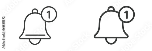 Notification icons for alerts and reminders in clean design