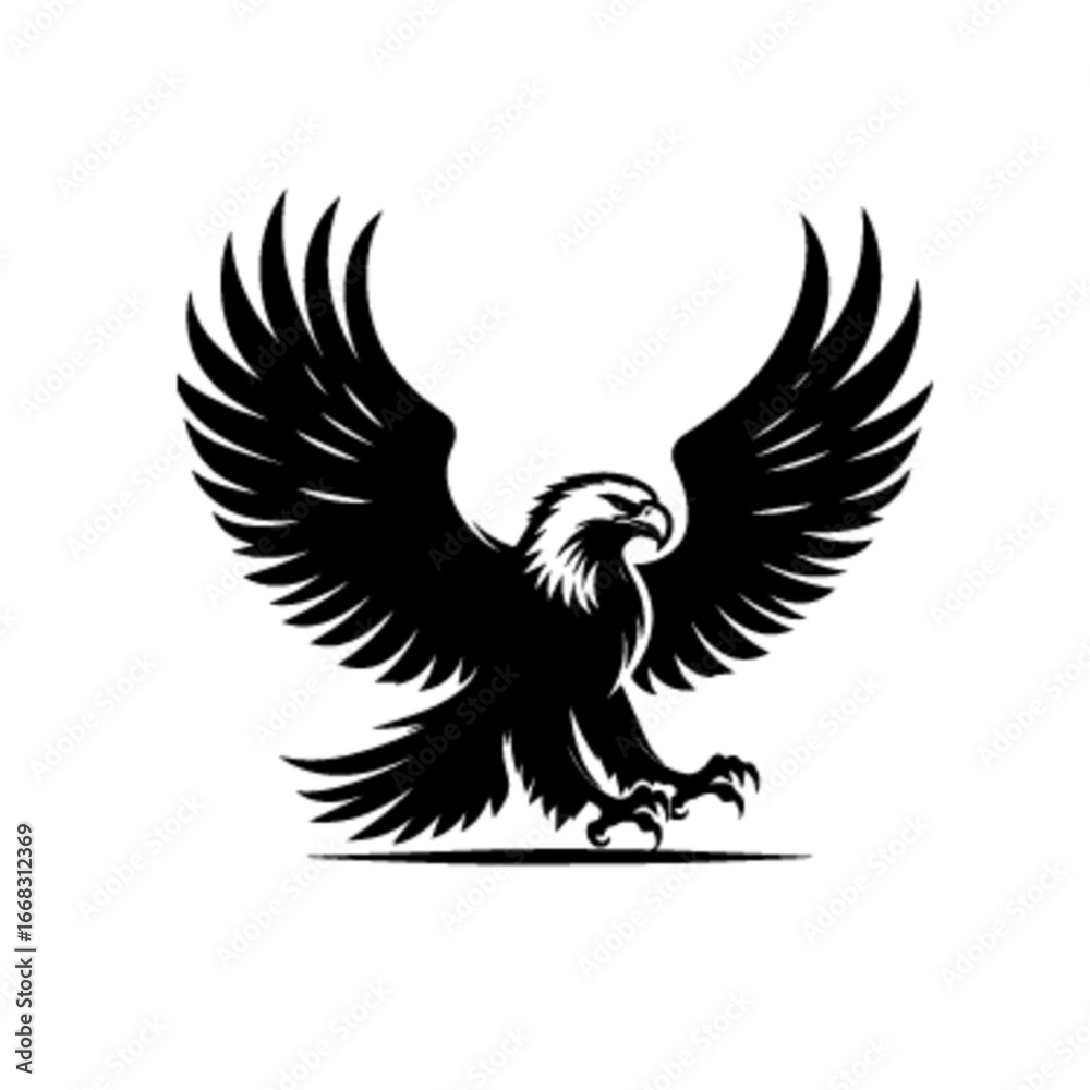 Obraz premium Dynamic Majestic Eagle Vector Illustration
