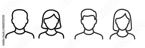 Diverse set of minimalistic vector avatars for online profiles