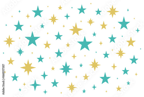Whimsical starry night vector | celestial fantasy art for enchanting holiday decor