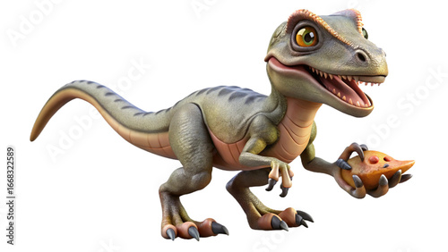 Wallpaper Mural Velociraptor isolated on transparent PNG background Torontodigital.ca