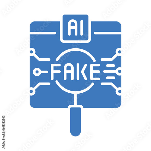 Counterfeit detection color flat icon for digital and print projects.