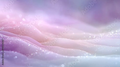 Pastel Bokeh Background with Light Sparkles and Soft Waves