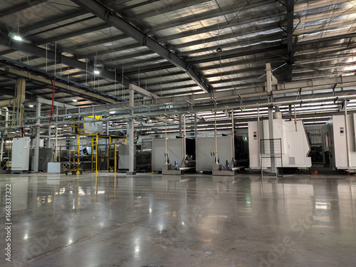Wide View of Automated CNC Machinery Line