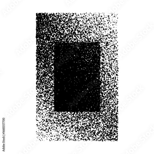 Abstract black rectangle art print design with grunge texture effect for modern home decor and wall art ideas