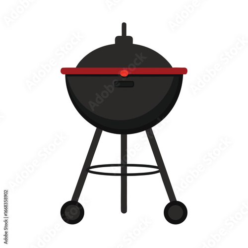 Barbecue Grill Vector Illustration Cartoon, Clipart and Line Art Design.eps