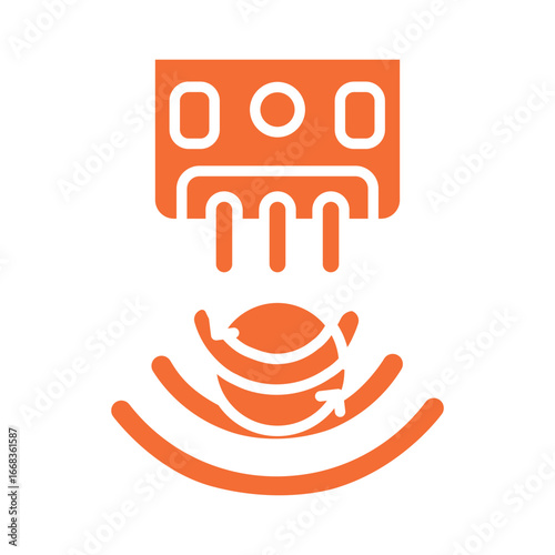 Tilt Sensor color flat icon for digital and print projects.