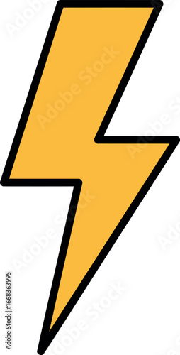 Free Download Bright yellow lightning bolt icon dynamic energy symbol vector - GFXLoad