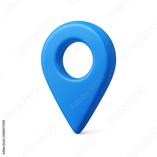Wallpaper Mural Beautiful 3d blue location pin icon points exact map spot with transparent design for digital use Torontodigital.ca