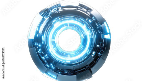 Futuristic, glowing ring design