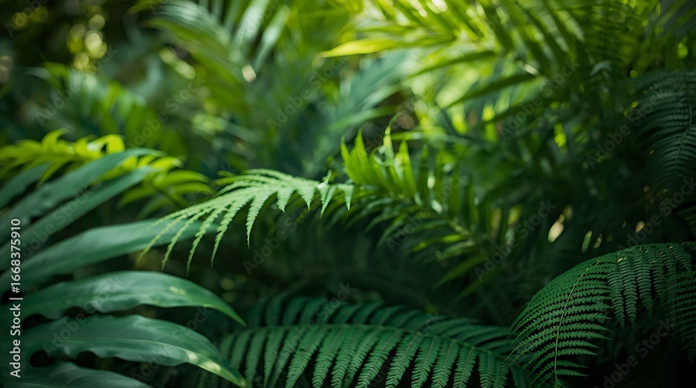 Fototapeta premium green fern leaves