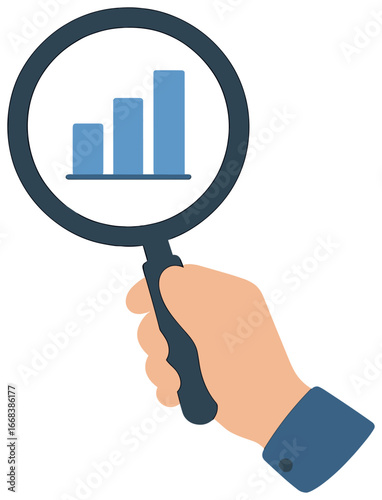 Data analysis concept vector: insightful business trends with graphs for analytical success