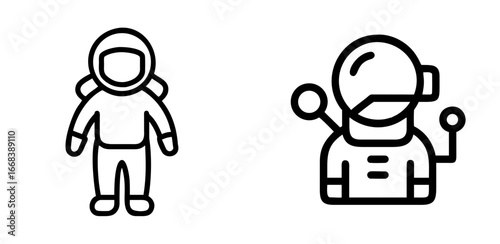 Astronaut Icon for Space, Exploration, Science, Technology, and Adventure